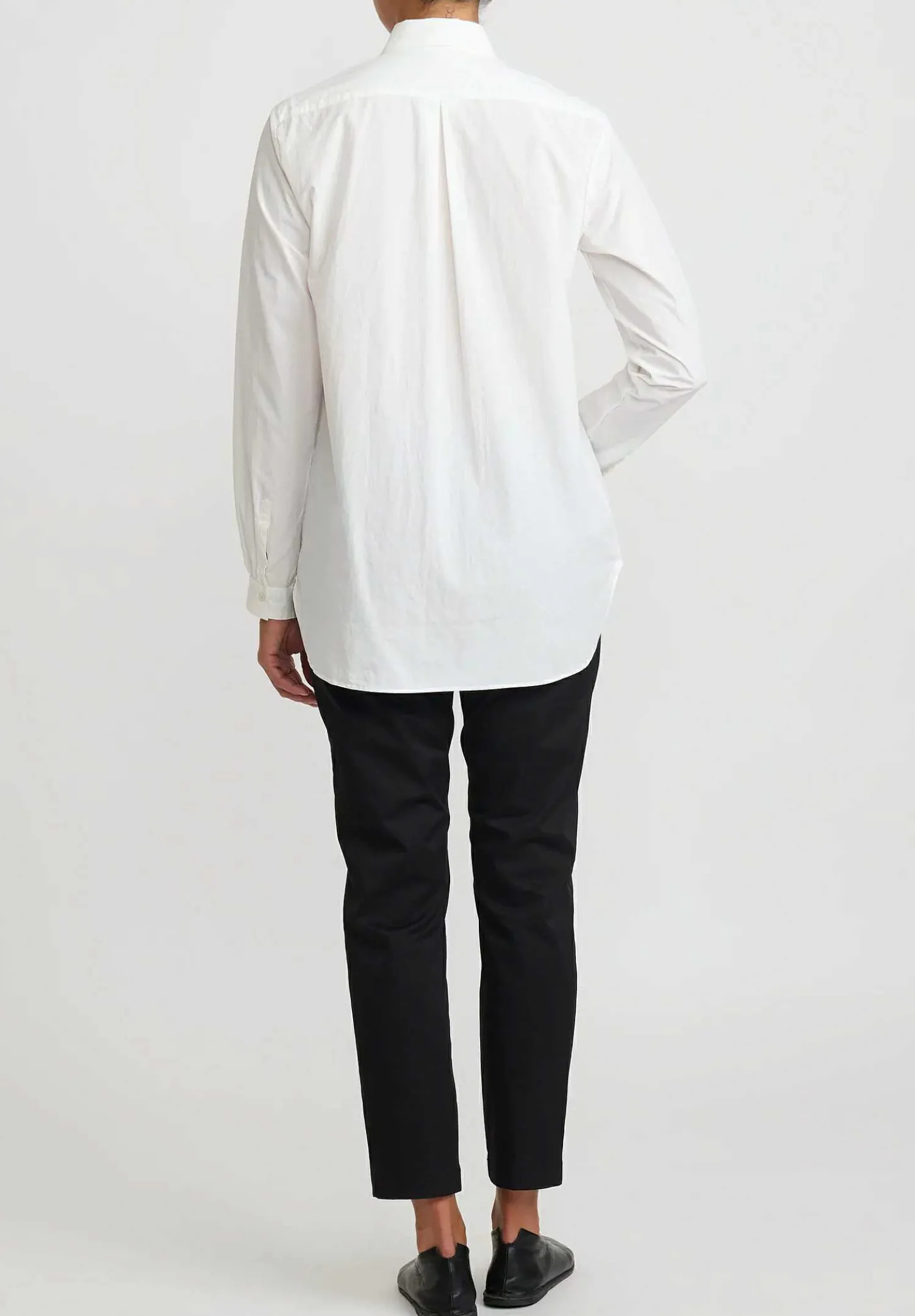 Kaval Sea Island Typewriter Cotton Basic Plain Shirt In Off White