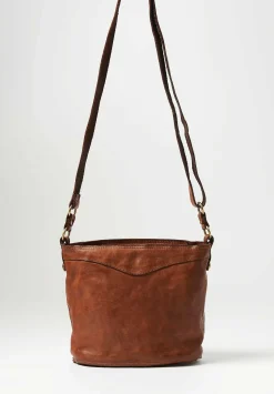 Campomaggi Secchiello Bucket Bag In Cognac Brown