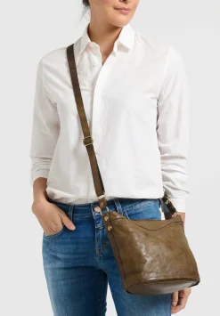 Campomaggi Secchiello'' Bucket Bag In Verde Military Green