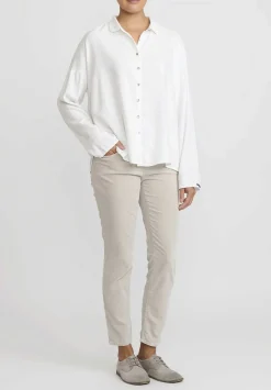 Album di Famiglia Short Collar Shirt In Milk White