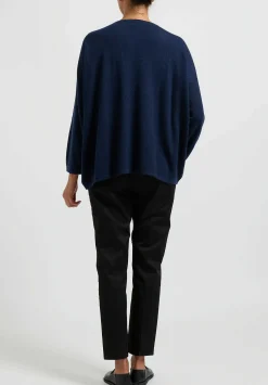 Hania New York Short Sasha Sweater In Cosmos Blue