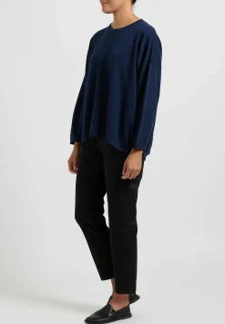 Hania New York Short Sasha Sweater In Cosmos Blue