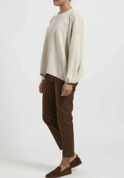 Hania New York Short Sasha Sweater In Earl Grey