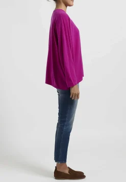 Hania New York Short Sasha Sweater In Mischief Pink