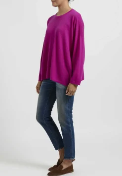 Hania New York Short Sasha Sweater In Mischief Pink