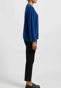 Hania New York Short Sasha Sweater In Noss Blue