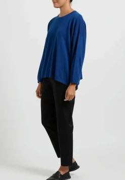 Hania New York Short Sasha Sweater In Noss Blue