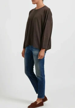 Hania New York Short Sasha Sweater In Porcupine Brown