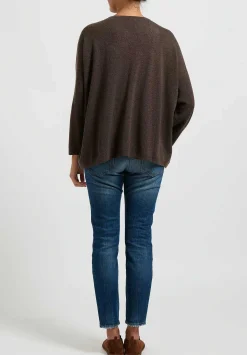 Hania New York Short Sasha Sweater In Porcupine Brown