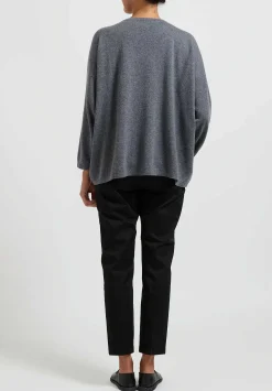 Hania New York Short Sasha Sweater In Smog Grey
