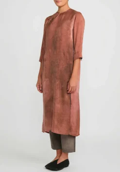 Uma Wang Side Tie ''Agina Settembre'' Dress In Dark Rose