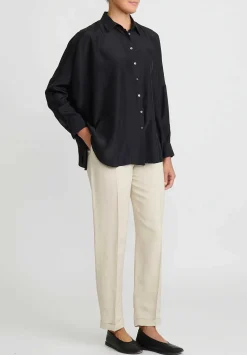 Antonelli Silk Cocco Shirt In Black