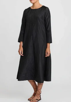 The Row Silk Martha Dress In Black