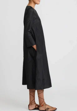 The Row Silk Martha Dress In Black