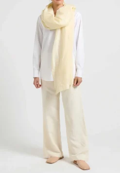 The Row Silk/Linen ''Dandy'' Pants In Ivory