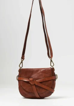 Campomaggi Simple Knot Crossbody Bag In Cognac Brown