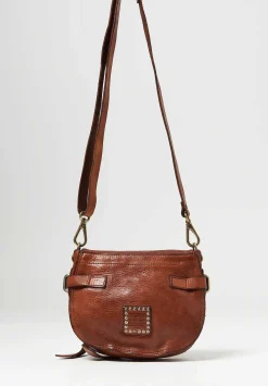 Campomaggi Simple Knot Crossbody Bag In Cognac Brown