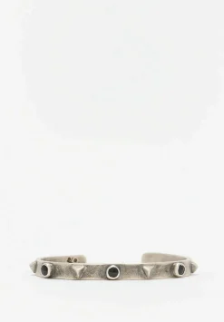 Miranda Hicks Sterling Silver & Black Spinel Mini Collar Cuff