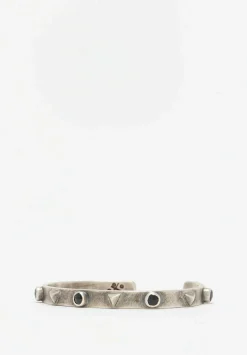 Miranda Hicks Sterling Silver & Black Spinel Mini Collar Cuff