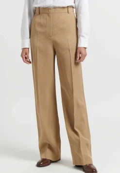 The Row Straight Leg ''Acker'' Pant In Camel Brown