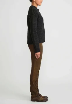 Masnada Stretch Skinny Leg Pants In Land Brown