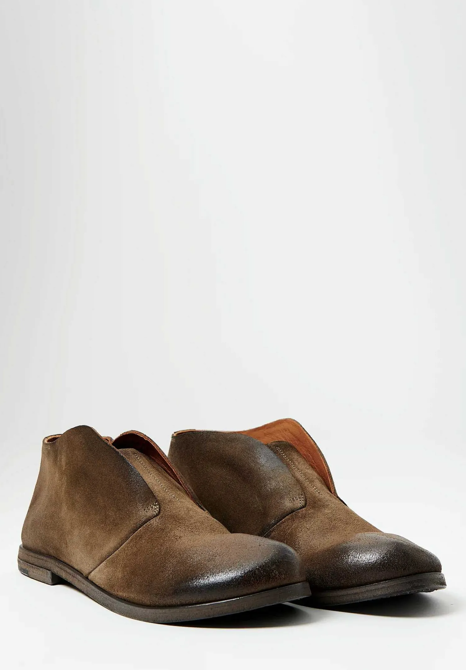 Marsèll Suede Listello Slip-On Shoe In Malta Brown
