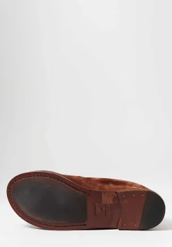 Marsèll Suede Listello Slip-On Shoe In Basalto Brown