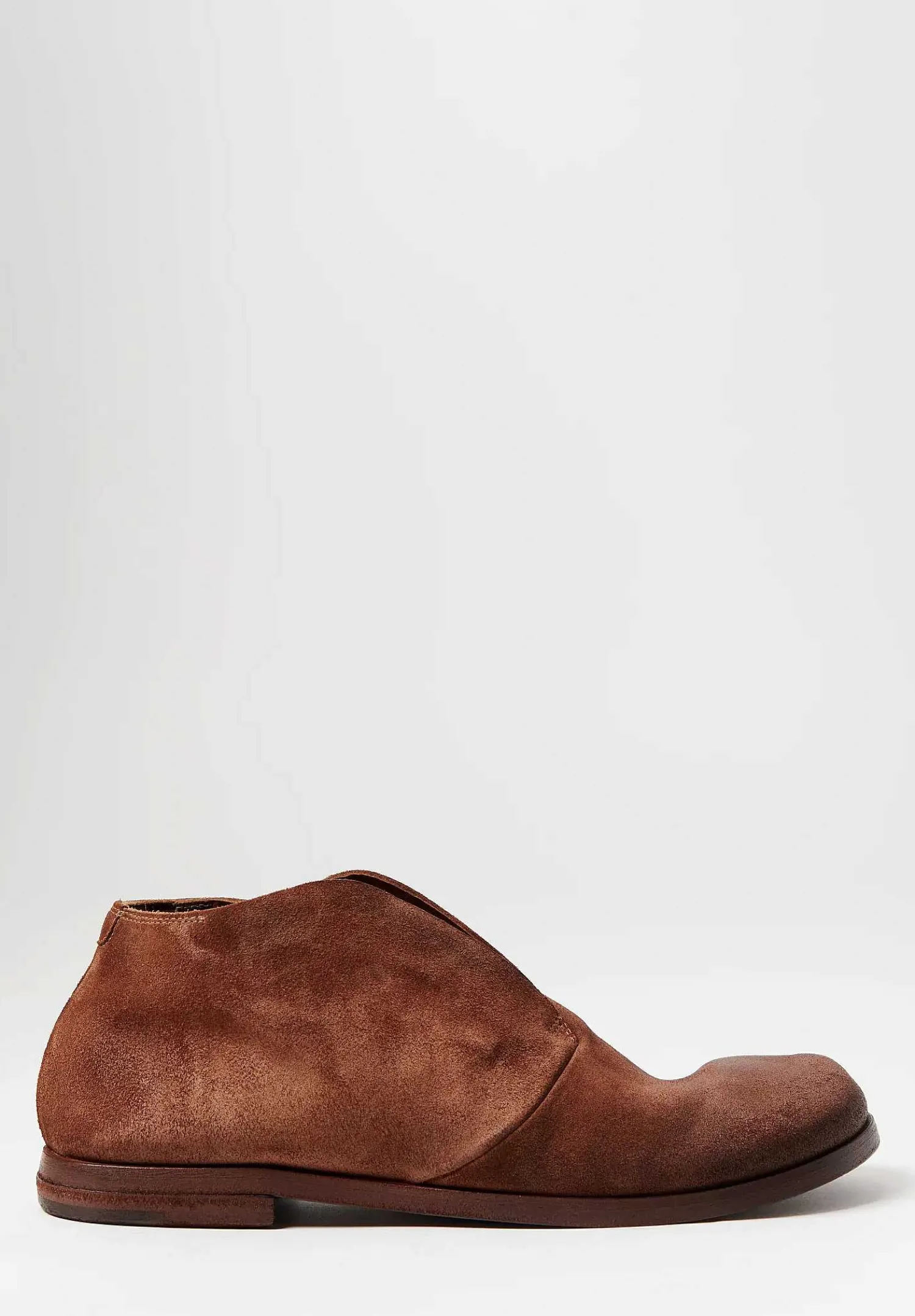 Marsèll Suede Listello Slip-On Shoe In Basalto Brown
