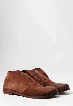 Marsèll Suede Listello Slip-On Shoe In Basalto Brown