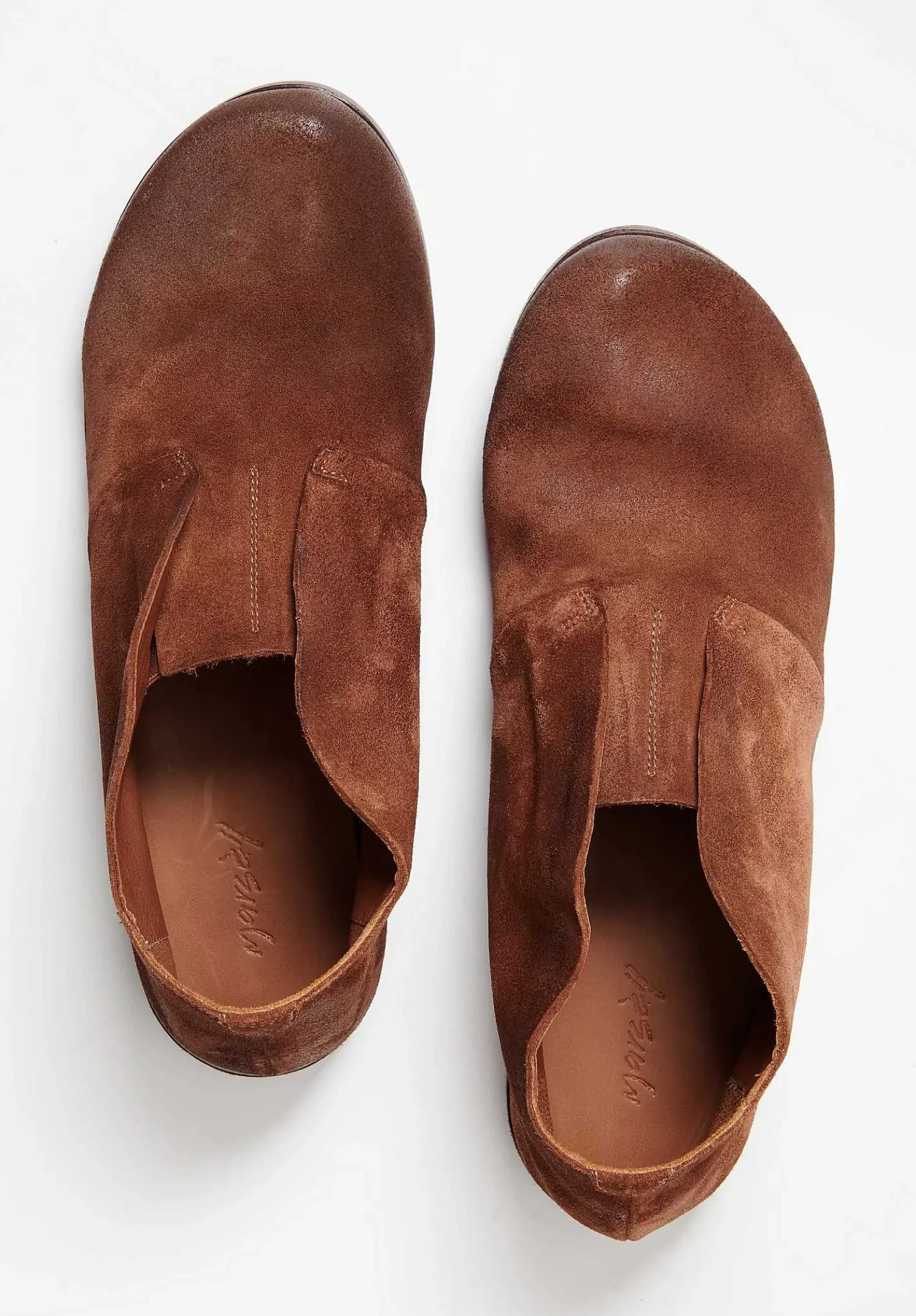 Marsèll Suede Listello Slip-On Shoe In Basalto Brown