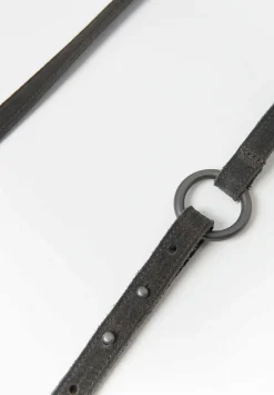 Corîu Suede Mini Bitta Crossbody Bag In Grey