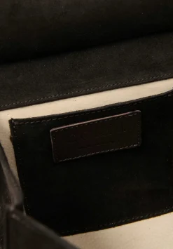 Corîu Suede Mini Bitta Crossbody Bag In Dark Brown