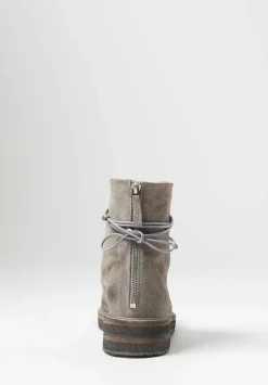Marsèll Suede Parrucca Lace-Up Ankle Boots In Asfalto Grey