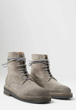Marsèll Suede Parrucca Lace-Up Ankle Boots In Asfalto Grey