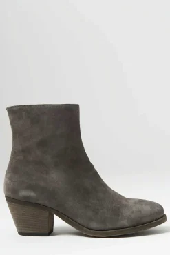 Officine Creative Suede Sherry Boot In Light Cachemire Grey