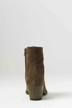 Officine Creative Suede Sherry Boot In Olive Brown