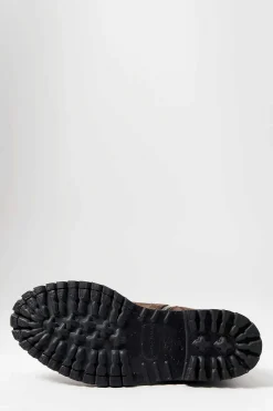 Officine Creative Suede Spectacular Jefferson High Ankle Boot In Muschio Brown