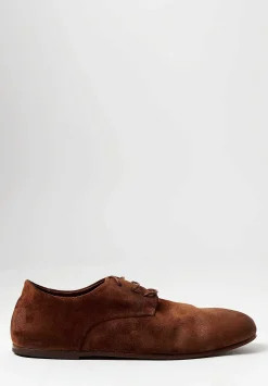 Marsèll Suede Steccoblocco Derby Shoe In Basalto Brown
