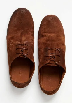 Marsèll Suede Steccoblocco Derby Shoe In Basalto Brown
