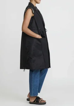 Sacai Suiting Mix Vest In Black