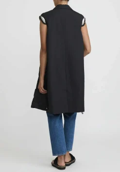Sacai Suiting Mix Vest In Black