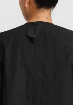Toogood The Cutter Paper Cotton Dress In Flint Black