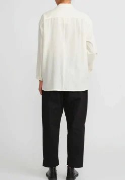 Toogood The Draughtsman Cotton Herringbone Shirt In Raw White