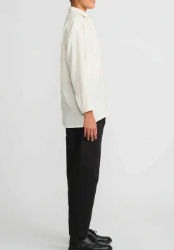 Toogood The Draughtsman Cotton Herringbone Shirt In Raw White