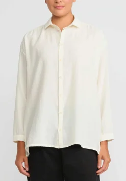 Toogood The Draughtsman Cotton Herringbone Shirt In Raw White