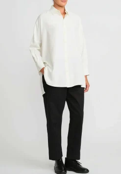 Toogood The Trawlerman Silk Shirt In Raw White