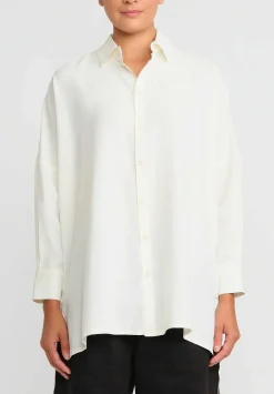 Toogood The Trawlerman Silk Shirt In Raw White