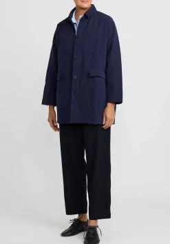 Casey Casey Tough Cotton Ethal Jacket In Navy Blue
