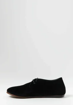 Album di Famiglia Velvet Lace-Up Shoes In Black