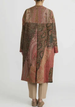 By Walid Victorian Shawl ''Nancy'' Coat In Black Multicolor